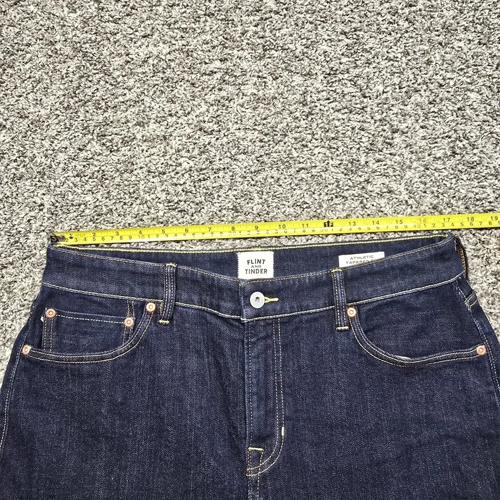 Flint And Tinder Salvage Denim Jeans Men Size 34x30 Athletic Tapered Fit - Picture 4 of 12